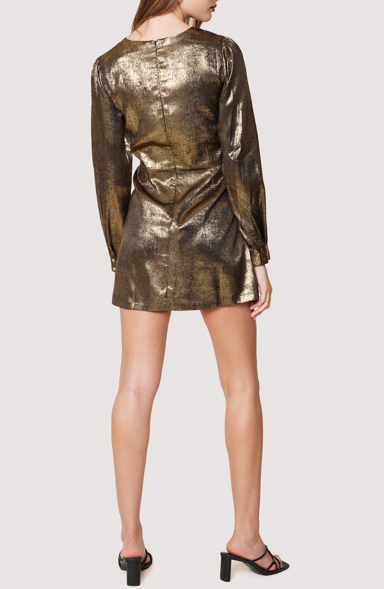 Lost + Wander Heart of Gold Long Sleeve Minidress, Alternate, color,