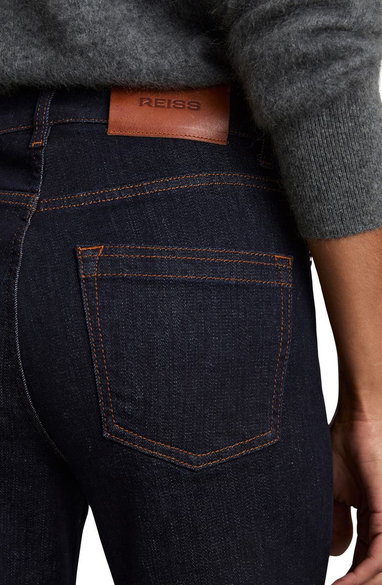 Reiss Bonnie Flare Jeans, Alternate, color, Dark Blue