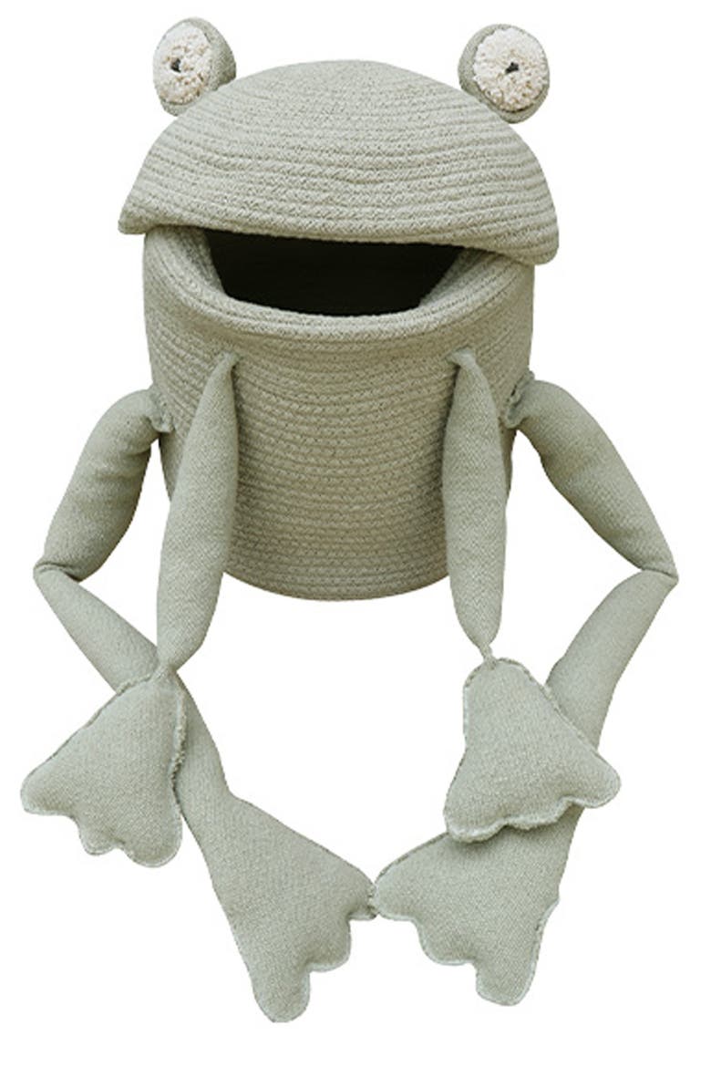 Fred the Frog Basket, Main, color, OLIVE