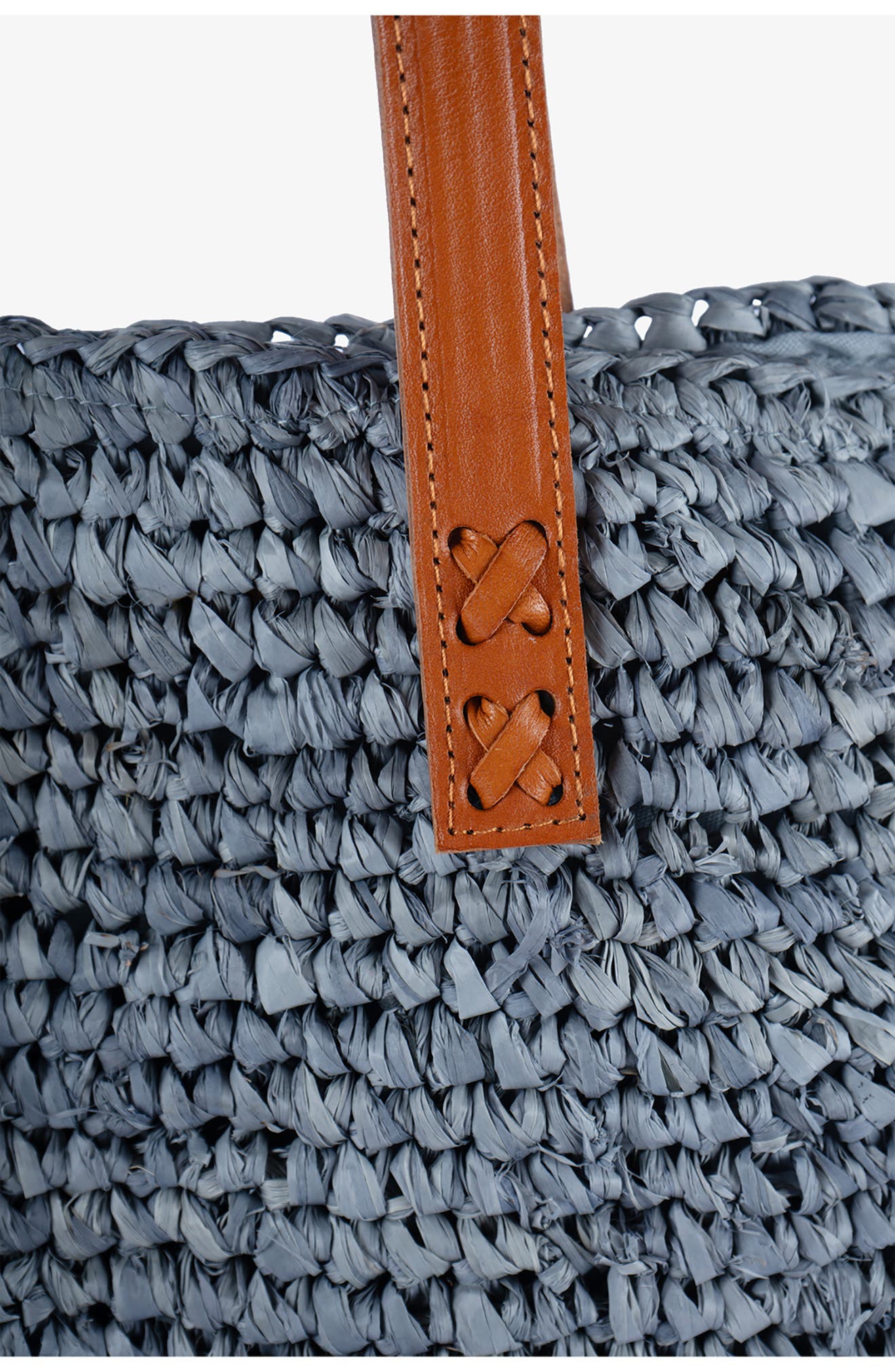 Hamptons Raffia Tote, Alternate, color, GREY