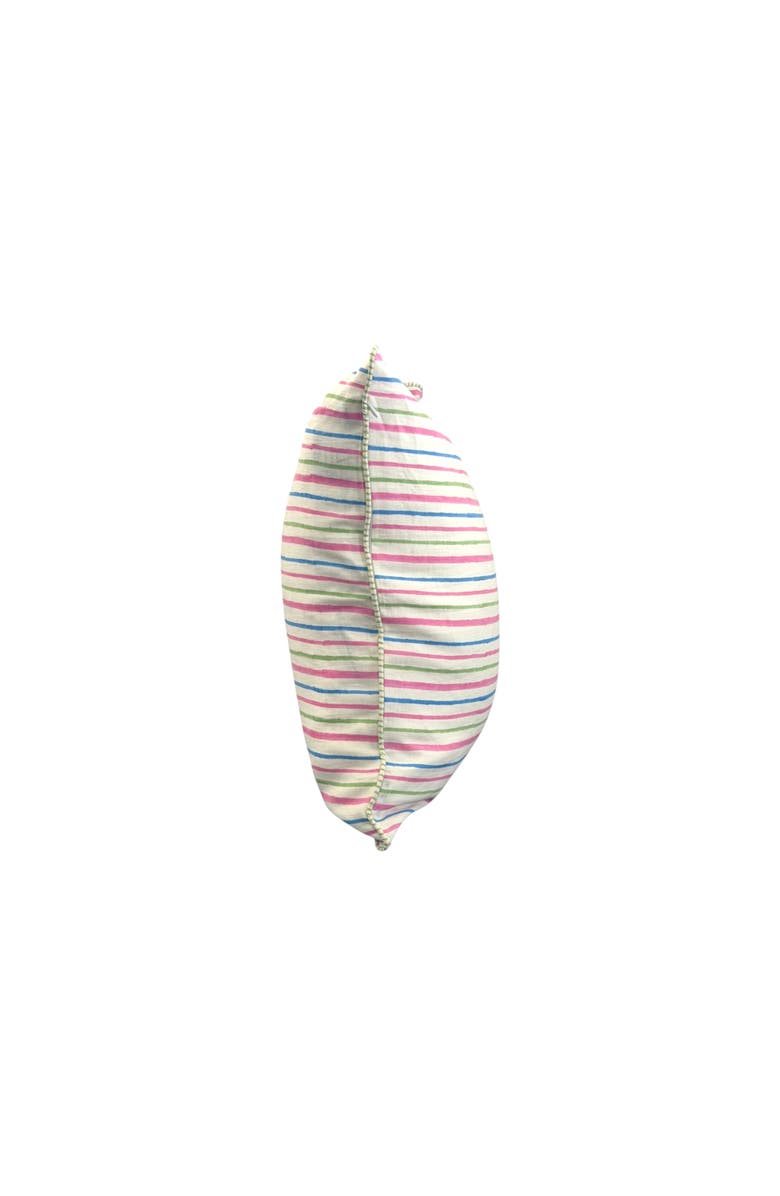 The Peacock Palette Milaap Linen Pillow Cover, Alternate, color, Beige - 20" X 20"