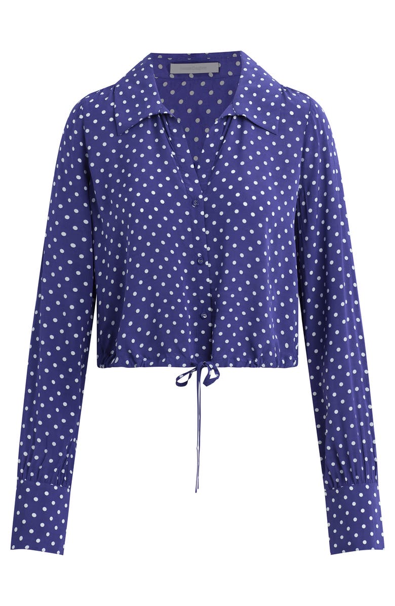 Favorite Daughter The Parker Polka Dot Long Sleeve Button-Up Shirt, Alternate, color, Venetian Ditsy Dot