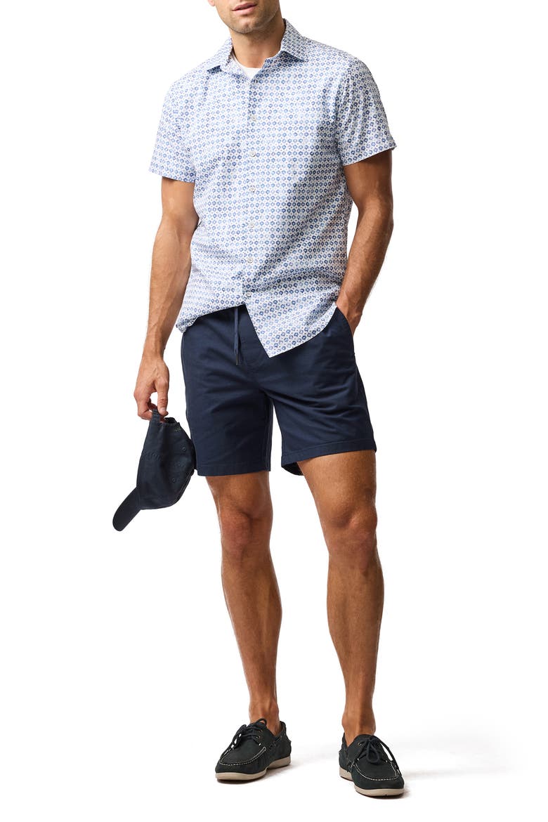 Lomond Short Sleeve Button-Up Shirt, Alternate, color, SNOW