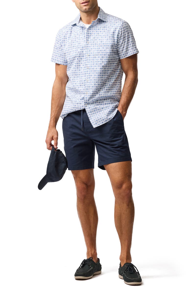 Rodd & Gunn Lomond Short Sleeve Button-Up Shirt, Alternate, color, Snow