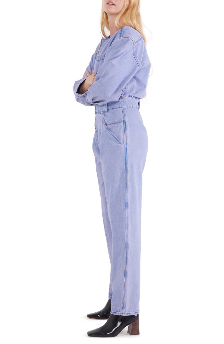 ÉTICA Fatima Denim Utility Jumpsuit, Alternate, color, 