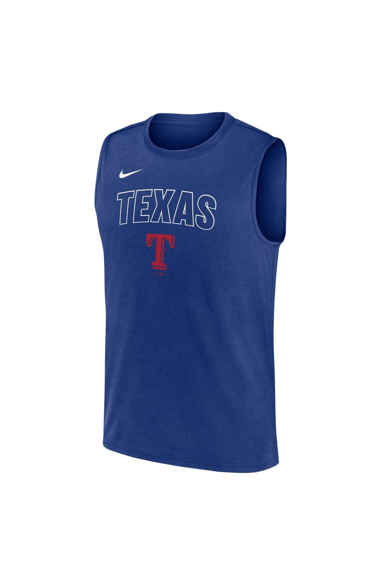 Nike Men's Nike Royal Texas Rangers Knockout Performance Muscle Tank Top, Alternate, color, Royal