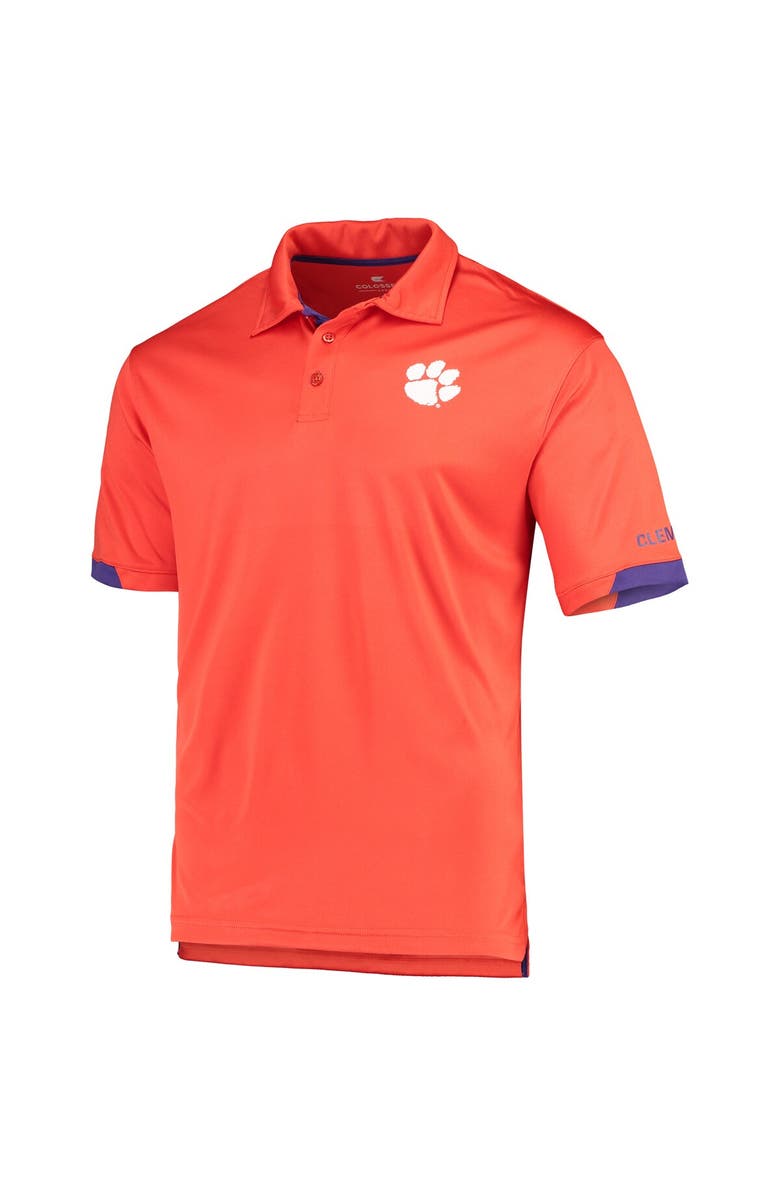 COLOSSEUM Men's Colosseum Orange Clemson Tigers Santry Lightweight Polo, Alternate, color, Orange