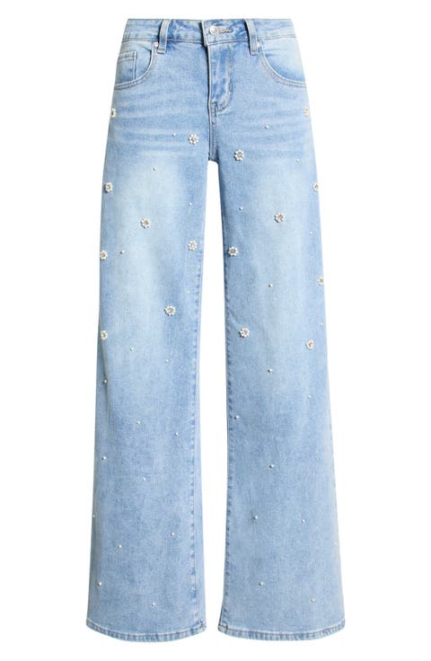 Frida Stretch Wide Leg Jeans