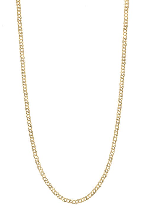 14K Gold Double Curb Chain Necklace (Nordstrom Exclusive)