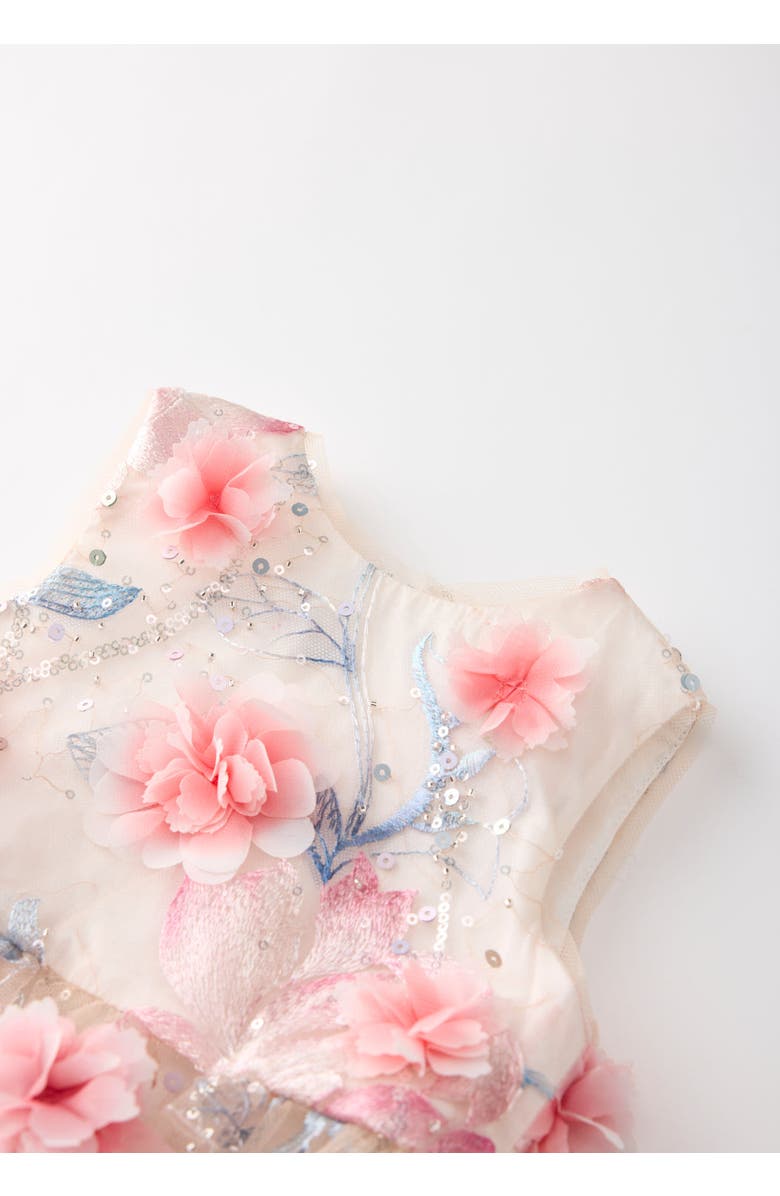 Marlo Kids Rosalia Embroidered Mini Dress, Alternate, color, Floral