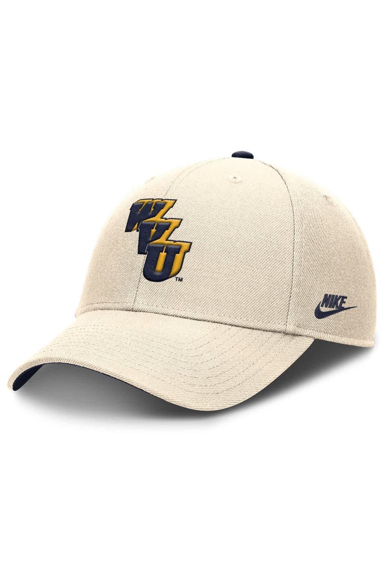 Men's Nike Natural West Virginia Mountaineers Rise Legacy Adjustable Hat, Main, color, Natural
