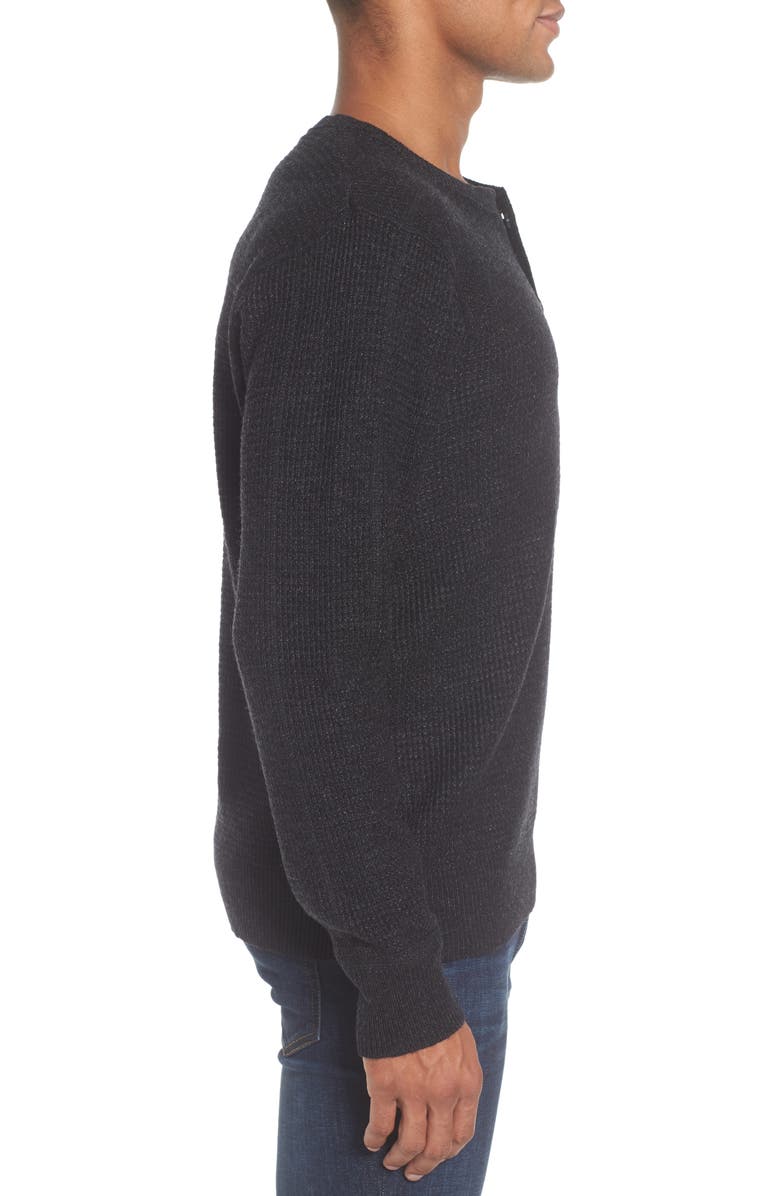 Schott NYC Thermal Henley, Alternate, color, Black