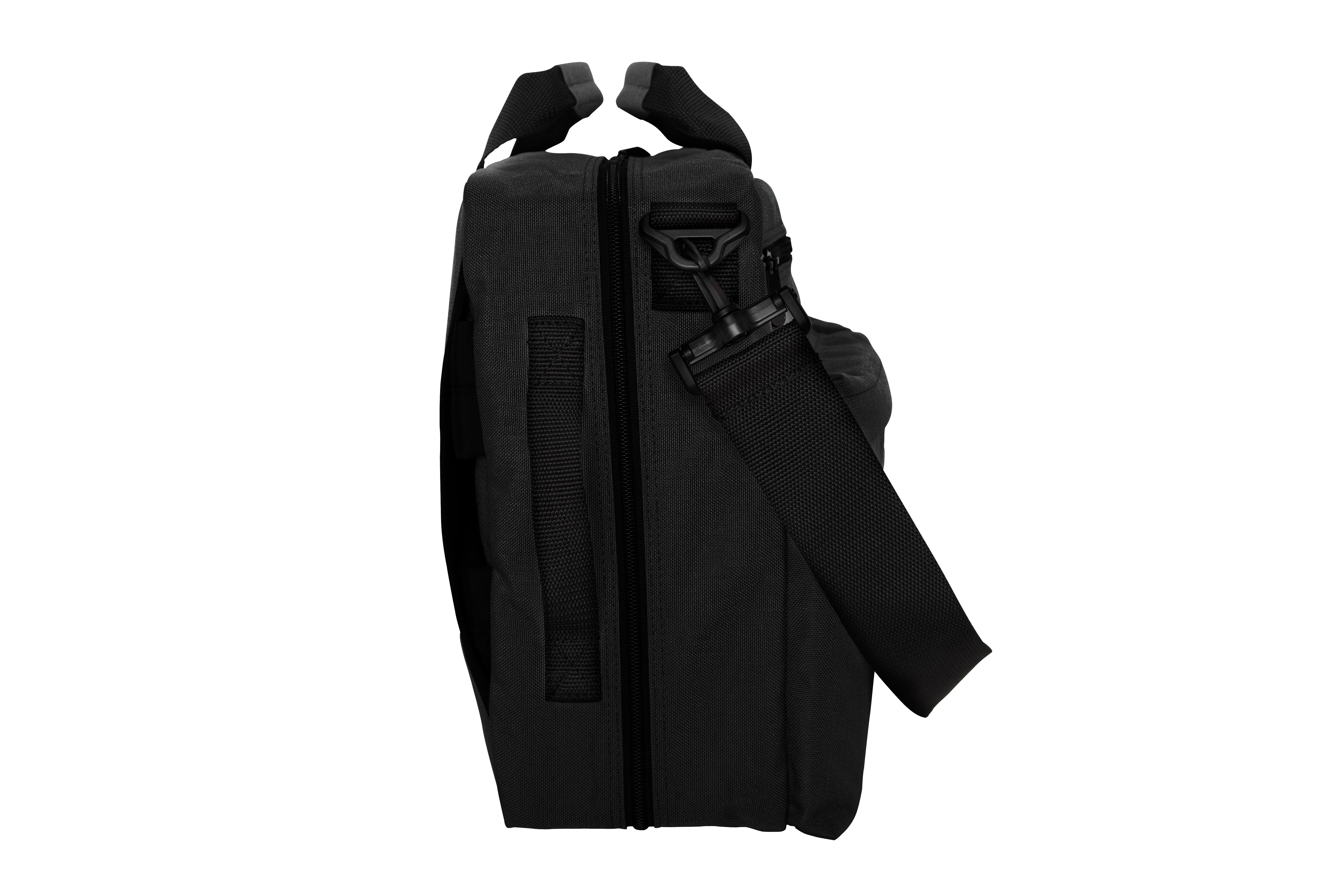 Manhattan Portage Tribeca Bag 3-Way Carry Briefcase, Alternate, color, Black