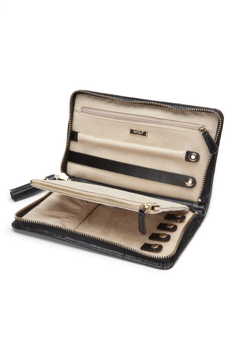 WOLF Caroline Quilted Jewelry Portfolio, Alternate, color,