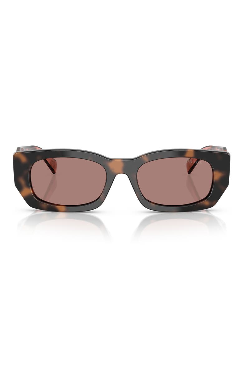 53mm Pillow Sunglasses, Main, color, LIGHT BROWN