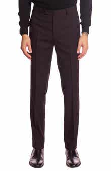 PAISLEY & GRAY Downing Slim Fit Flat Front Grid Dress Pants