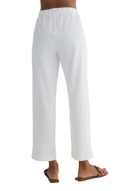 Shop Bella Dahl Catalina Clean Front Pull-on Pants In White