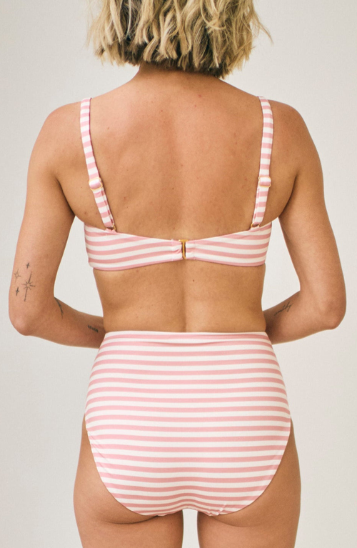 Hermoza Mackenzie High Waisted Bottom Swimsuit In Multi