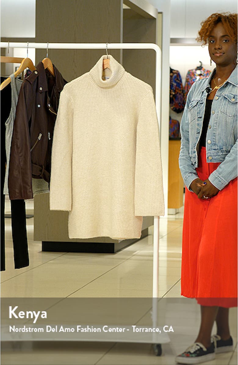 Abbie Long Sleeve Sweater Minidress, sales video thumbnail