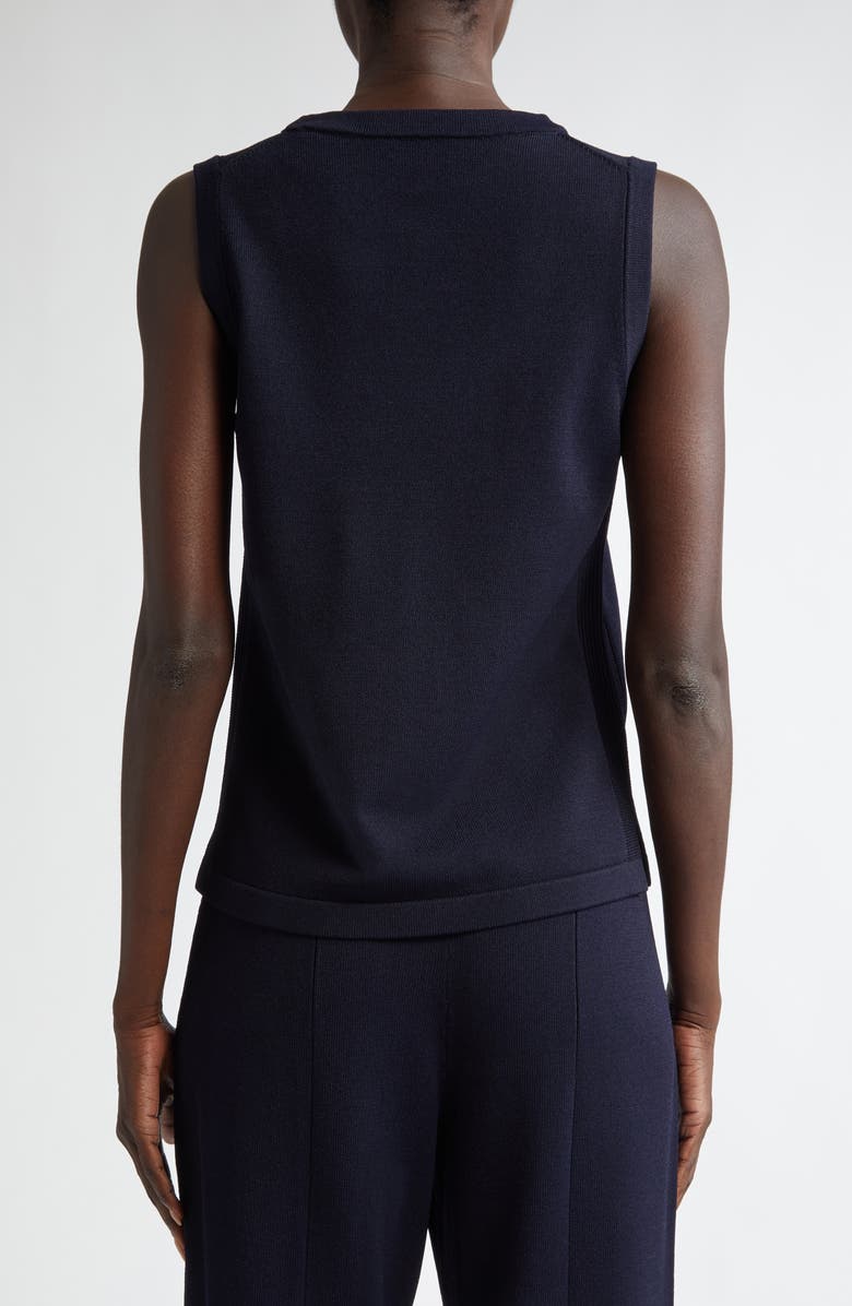 ST. JOHN Santiago Scoop Neck Sweater, Alternate, color, Midnight