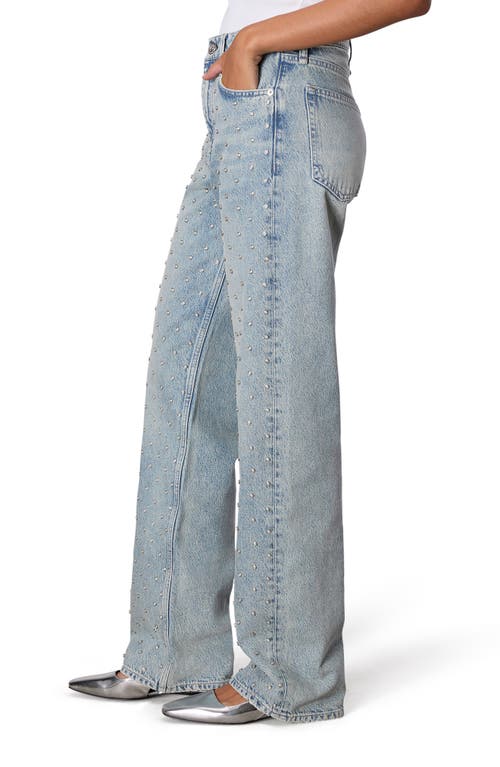 Rag & Bone Shea High-rise Relaxed Straight Embellished Jeans In Desipearl