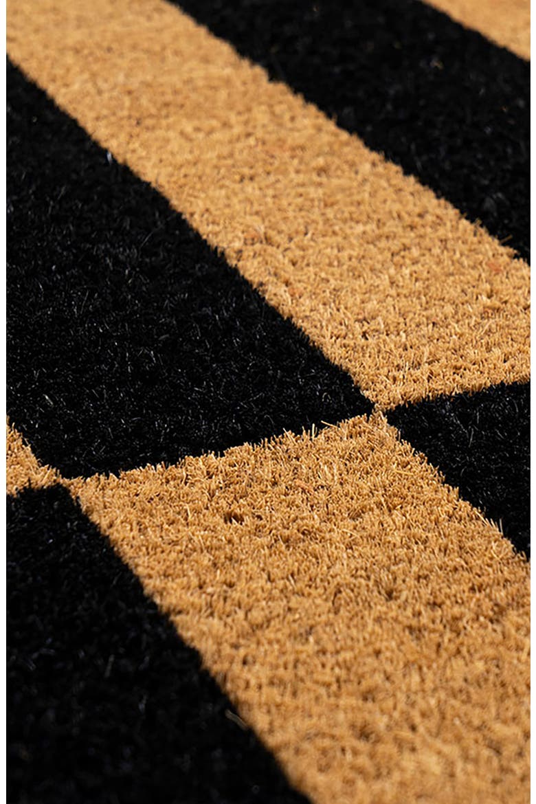 Alternating Stripe Doormat, Alternate, color, NATURAL COIR / BLACK