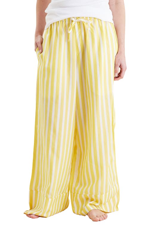 PAPINELLE PAPINELLE AMELIE STRIPE WIDE LEG PAJAMA PANTS