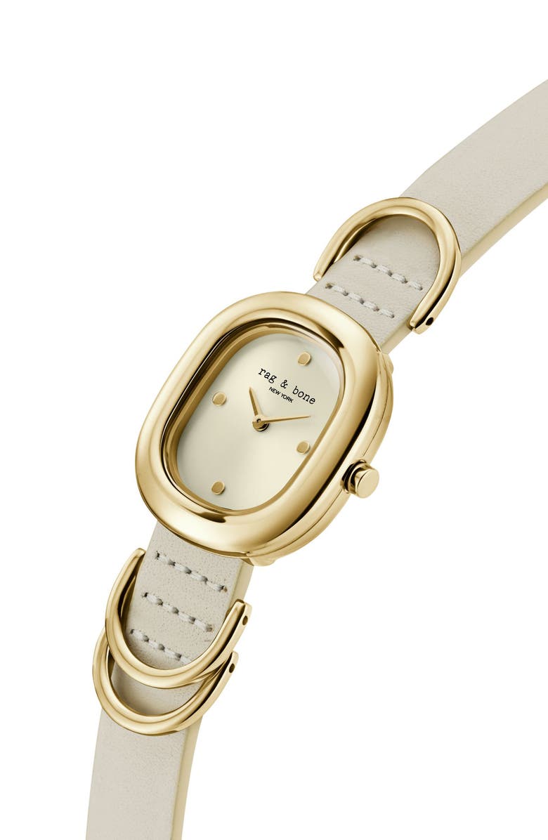 rag & bone Rory Leather Strap Watch, 25mm, Alternate, color,