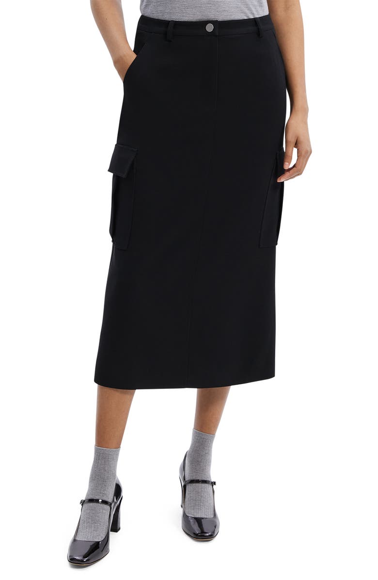 Theory Cargo Midi Skirt, Main, color, 