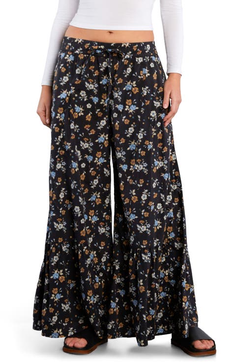 Drawstring Waist Tiered Pants