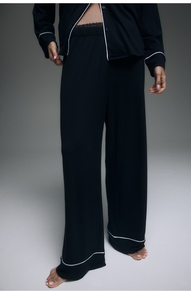 H&M Viscose-blend Pyjamas, Alternate, color, Black