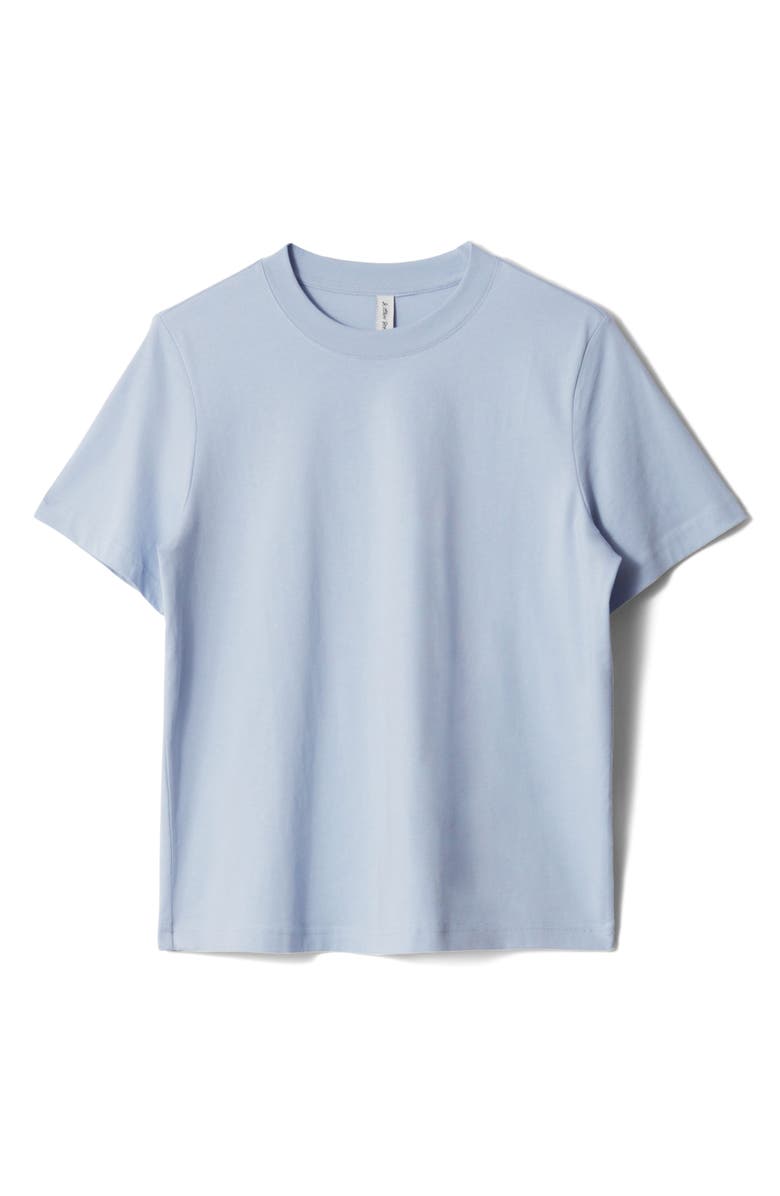 & Other Stories Lilly Cotton T-Shirt, Alternate, color, Blue Dusty Light