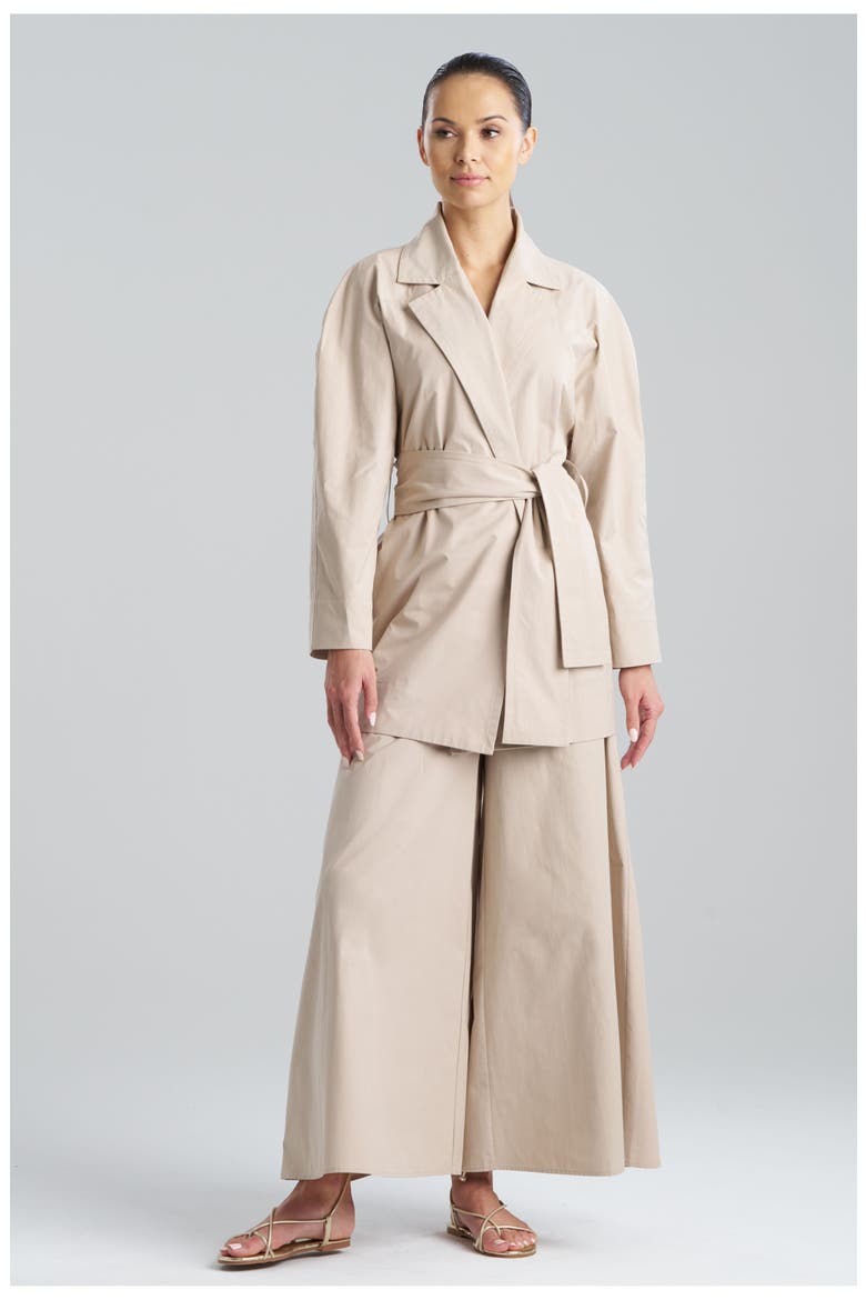 TECH COTTON TAFFETA Trench Coat, Main, color, BEIGE