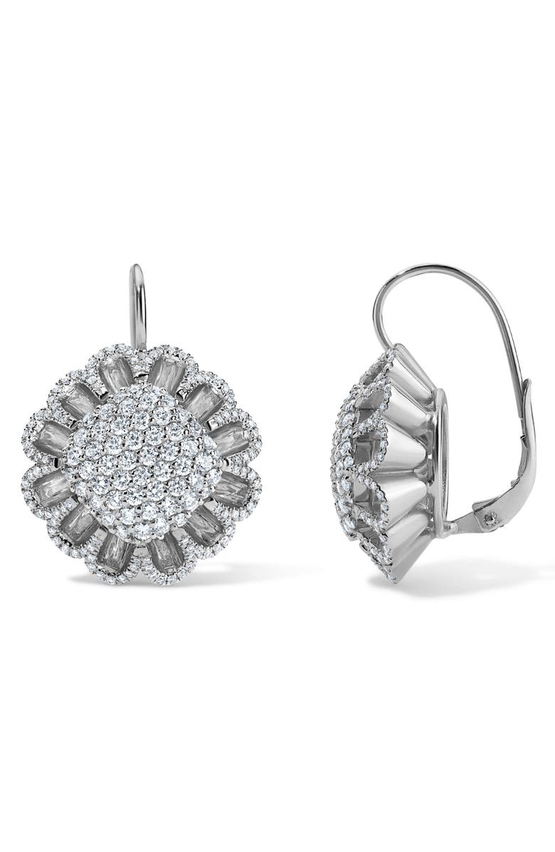 Mindi Mond Floating All Diamond Drop Earrings, Alternate, color, 18K White Gold