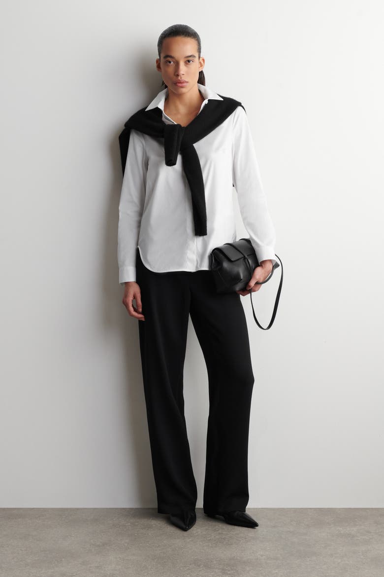 Classic Cotton Shirt, Alternate, color, WHITE