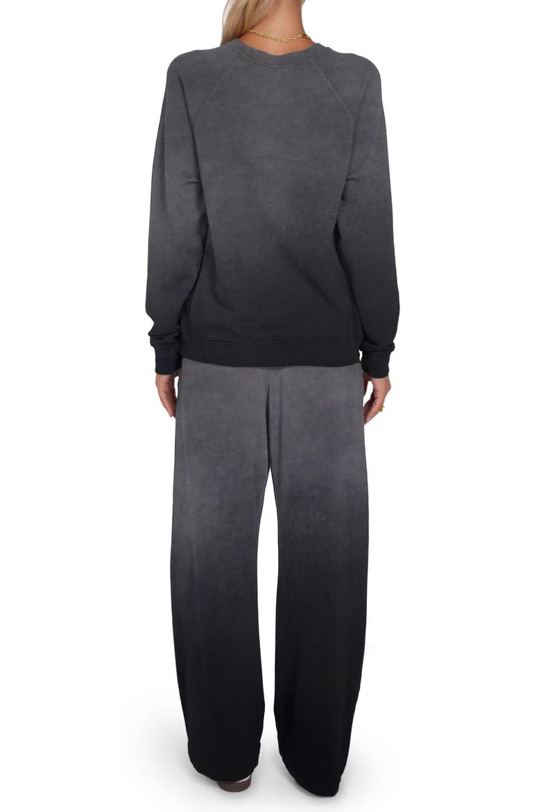 Anela Ombre Star Pullover, Alternate, color, Jet Blak Ombre
