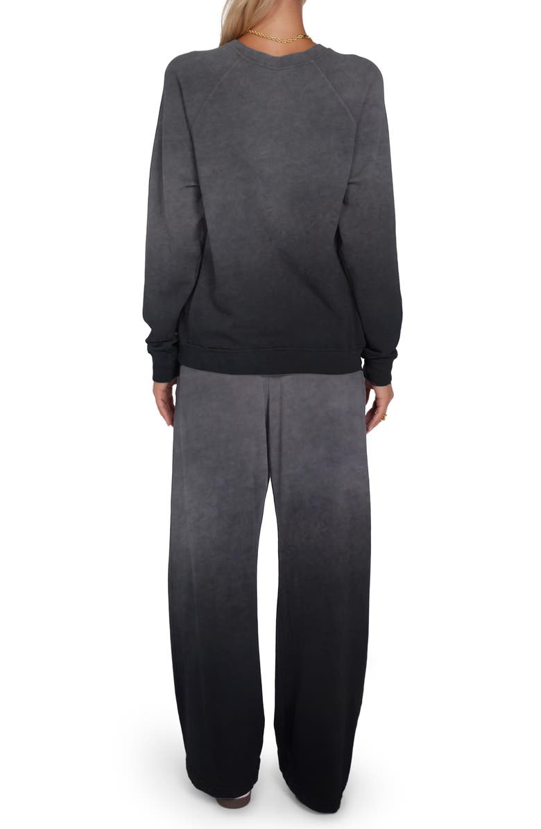 Lauren Moshi Anela Ombre Star Pullover, Alternate, color, Jet Blak Ombre
