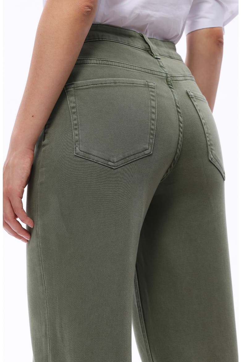 Bella Crop Straight Leg Jeans, Alternate, color, GREEN