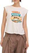 Project Social T Tequila Sunset Cutoff Graphic T-Shirt