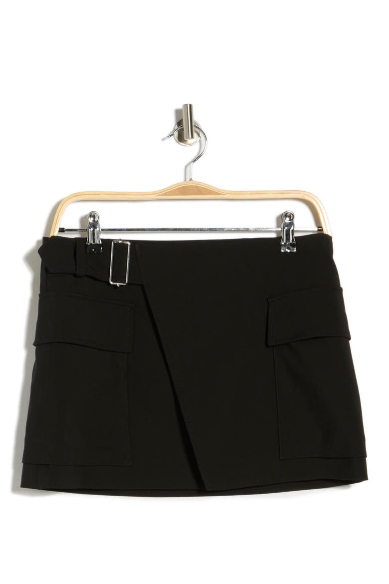 Conan Belted Cargo Miniskirt, Alternate, color, BLACK