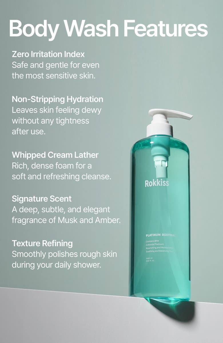 ROKKISS Platinum BHA Body Wash, Alternate, color,