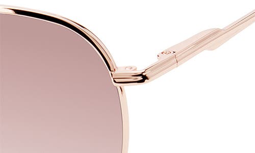Ted Baker 57mm Aviator Sunglasses In Gold