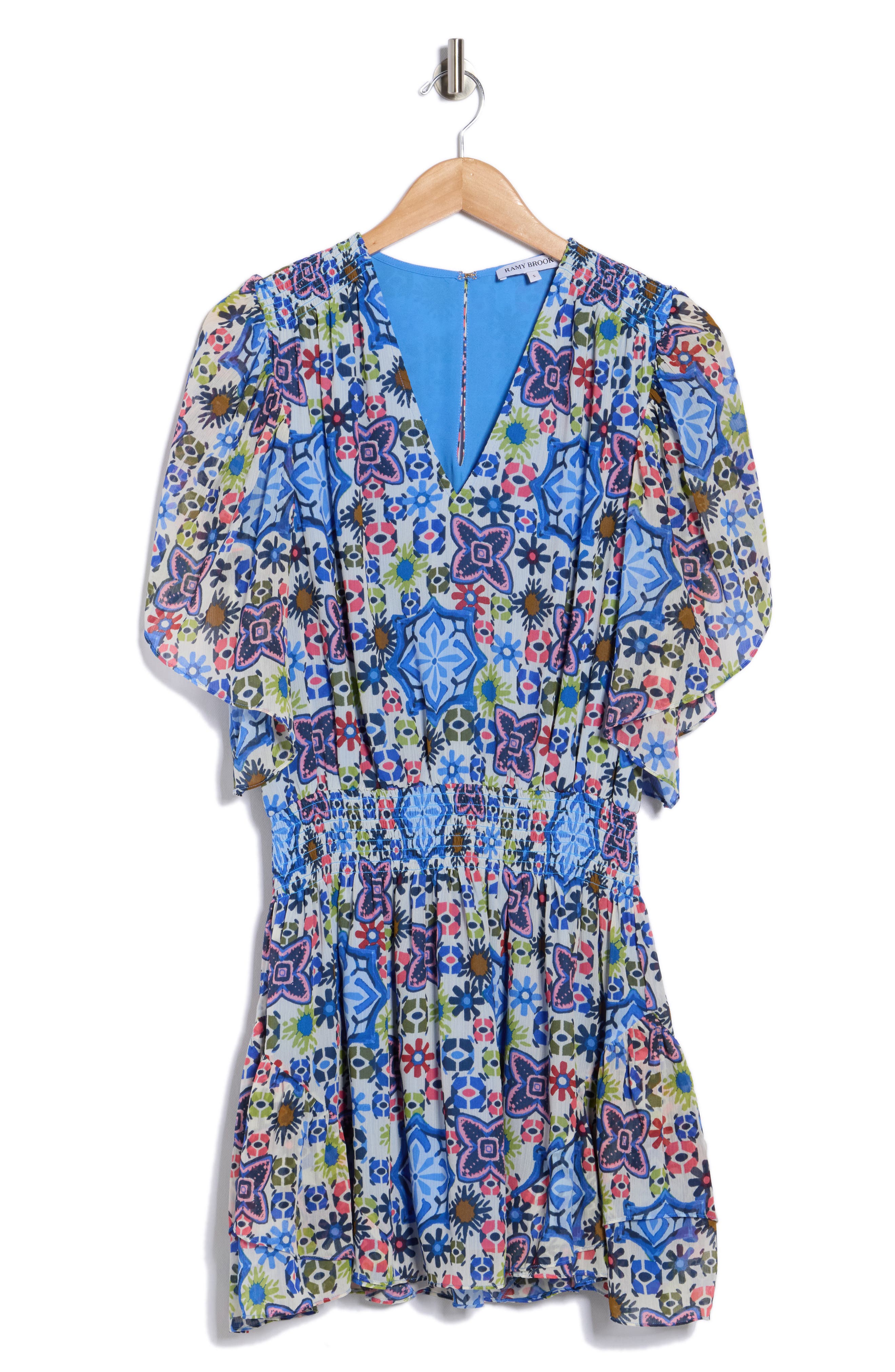 Ramy Brook Saphie Flutter Sleeve Minidress