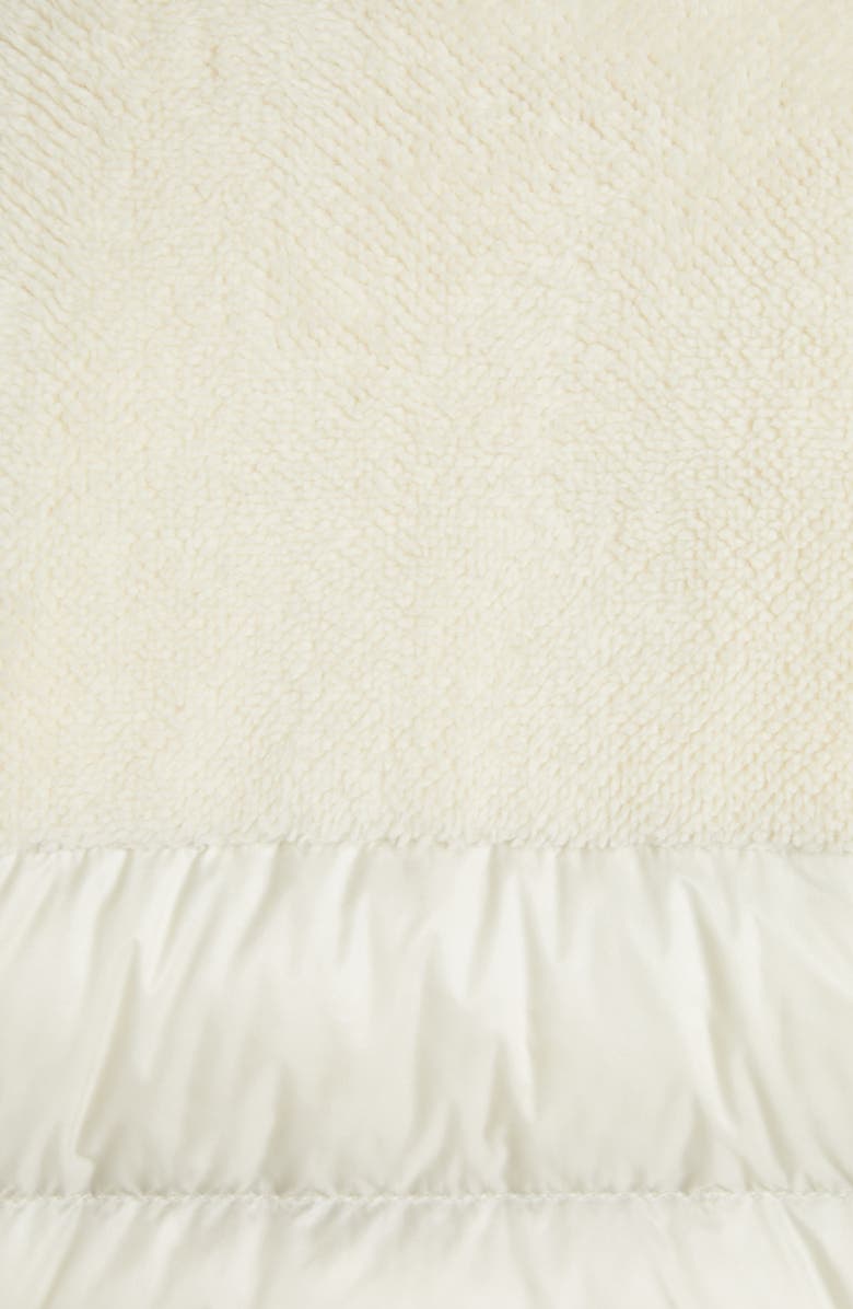 Moncler Polignac Teddy & Quilted Nylon Down Jacket, Alternate, color,