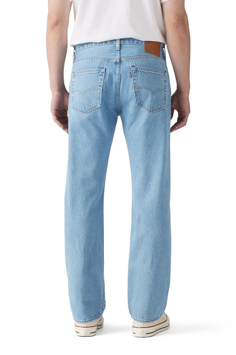 501 Original Fit Straight Leg Jeans, Alternate, color, FERRY BUILDING BLUE T2