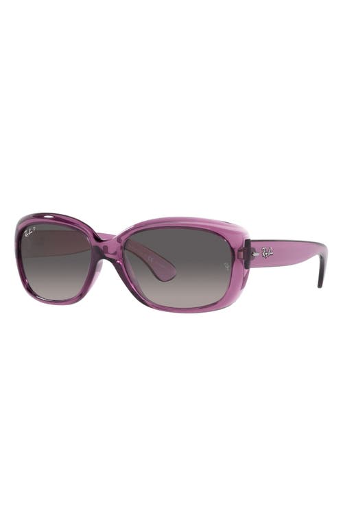 Ray Ban Rb4101 Jackie Ohh Rectangle-frame Acetate Sunglasses In Purple
