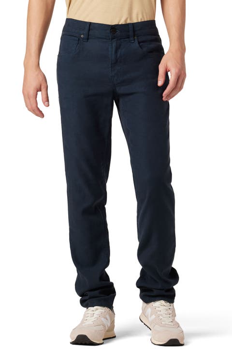 Blake Stretch Linen Blend Slim Straight Fit Pants