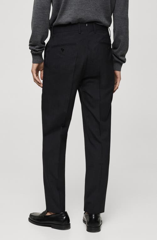 Mango Men's Virgin Wool Slim-fit Suit Pants In Grey