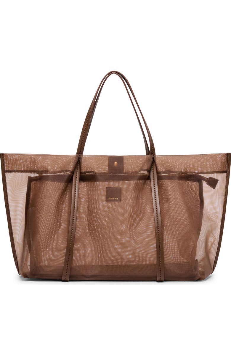 Dolce Vita Aislin Mesh Tote Bag, Main, color, Chocolate