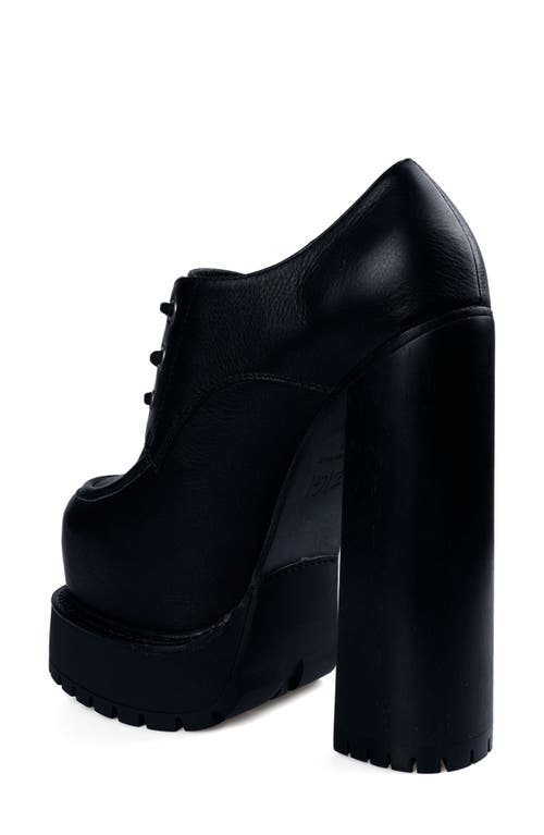 Zigi Tina Lace-up Platform Shoe In Black